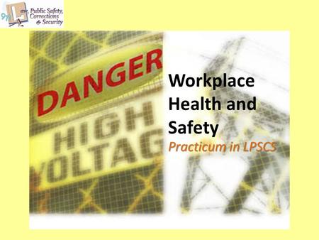 Workplace Health and Safety Practicum in LPSCS. Copyright © Texas Education Agency 2012. All rights reserved. Images and other multimedia content used.