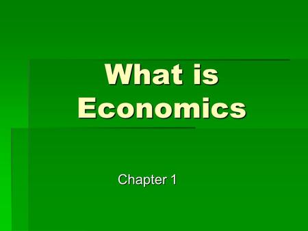 What is Economics Chapter 1. Words to Know  Needs  Things that a person cannot live without  Food  Clothing  Shelter  Air.