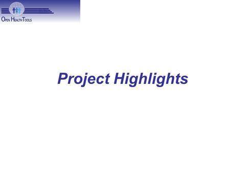 Project Highlights. New Process Project Report videos available at
