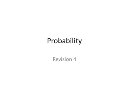 Probability Revision 4. Question 1 An urn has two white balls and two black balls in it. Two balls are drawn out without replacing the first ball. a.