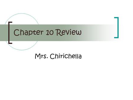 Chapter 10 Review Mrs. Chirichella. This portion of the outer tunic is referred to as the “white of the eye”. sclera Know the location and function of.