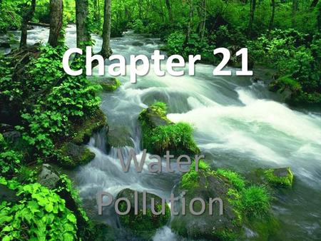 Chapter 21 Water Pollution. Vocabulary Water pollution- any chemical, biological, or physical change in water quality that has a harmful effect on living.