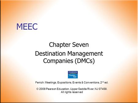 Chapter Seven Destination Management Companies (DMCs)