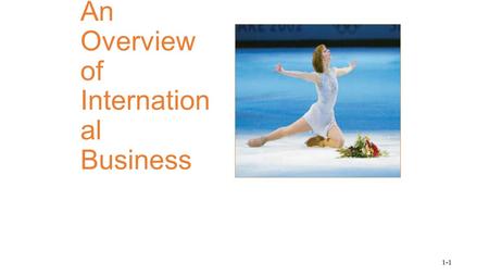 Chapter 1: An Overview of Internation al Business 1-1.