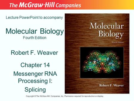 Molecular Biology Fourth Edition