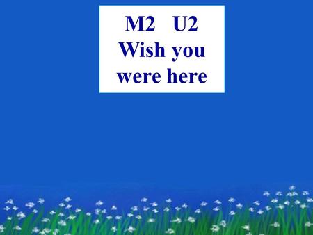 M2 U2 Wish you were here. 高考同升 · 第一轮总复习 英语 考点控我手.
