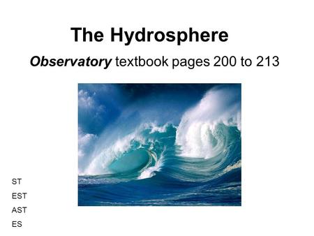 Observatory textbook pages 200 to 213