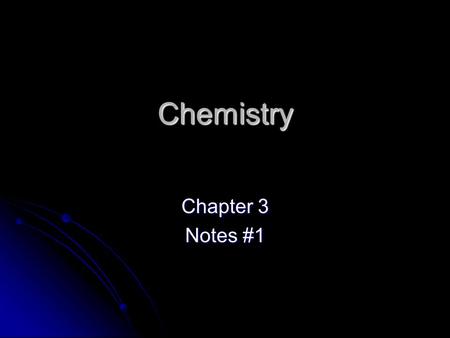 Chemistry Chapter 3 Notes #1. States of Matter Be able to describe solid, liquid, and gases in terms of shape, volume, and particle arrangement! Be able.