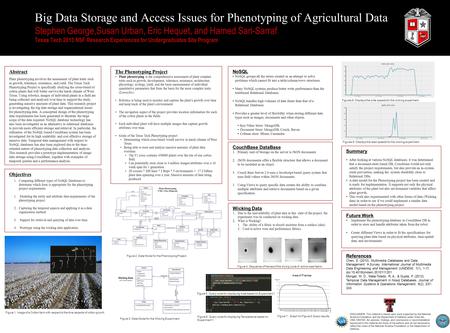 Abstract Plant phenotyping involves the assessment of plant traits such as growth, tolerance, resistance, and yield. The Texas Tech Phenotyping Project.