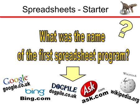 Spreadsheets - Starter. Spreadsheets “VisiCalc was the first spreadsheet program available for PC.” “…application that turned the microcomputer from a.