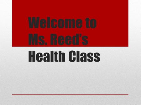 Welcome to Ms. Reed’s Health Class. What is Differentiated Instruction(DI)? DI means changing the pace, level, or kind of instruction in response to learners’