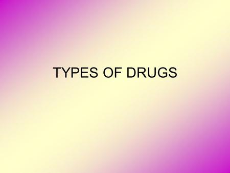 TYPES OF DRUGS. How do drugs affect the body? Nerves (neurones) carry information for the nervous system. There is a gap between two nerves called a synapse.