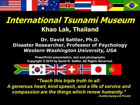 International Tsunami Museum Khao Lak, Thailand