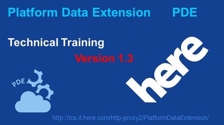 Platform Data Extension PDE