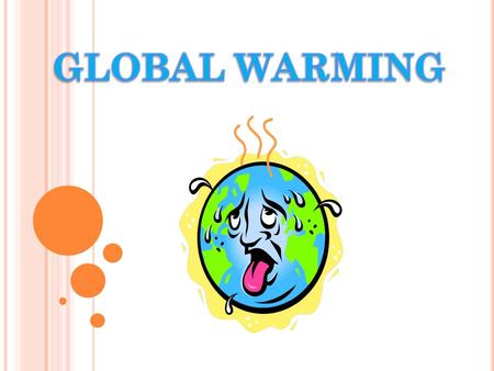 W HAT IS GLOBAL WARMING  Global Warming is the increase of Earth's average surface temperature.  It is due to effect of greenhouse gases, such as carbon.