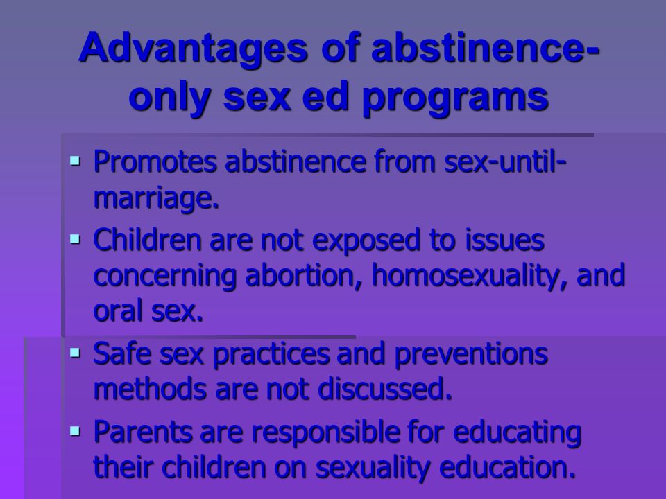 Safe Sex Programs 59