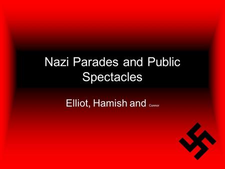 Nazi Parades and Public Spectacles