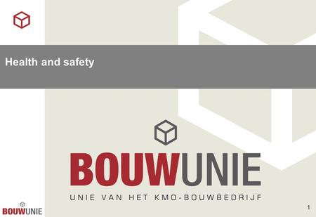 1 Health and safety. 2 The Belgian construction sector 5% of GNP 25.000 companies 13% of employment (workers) 160.000 workers 25.000 employees 50.000.