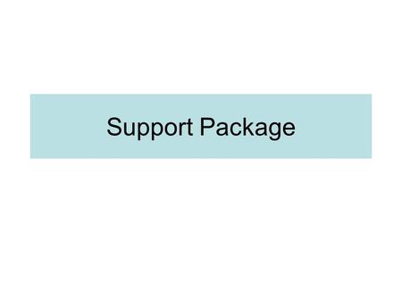 Support Package. SAP System consists of different software layers, also called Software components All of these layers are regularly updated using Support.