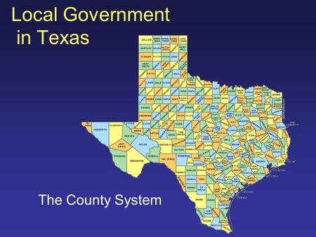 Local Government in Texas