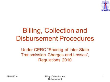Billing, Collection and Disbursement Procedures