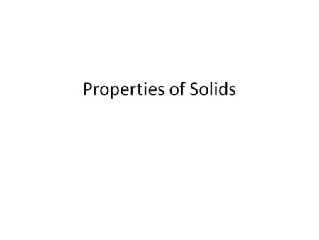 Properties of Solids. Copyright © Pearson Education, Inc., or its affiliates. All Rights Reserved. What is the strongest material in the world? CHEMISTRY.