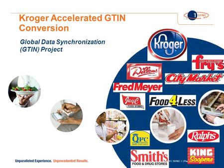 © 2011 1SYNC | | Proprietary and Confidential Kroger Accelerated GTIN Conversion Global Data Synchronization (GTIN) Project.