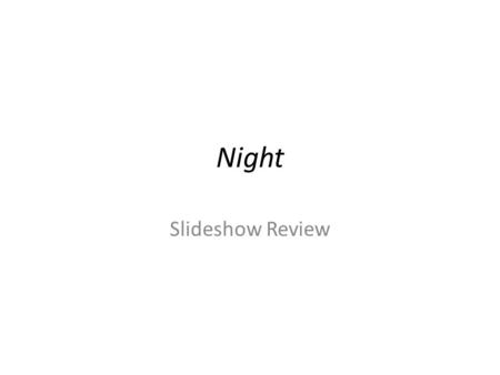 Night Slideshow Review.