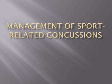  Concussion is a brain injury and is defined as a complex pathophysiological process affecting the brain, induced by biomechanical forces.  Simply put,