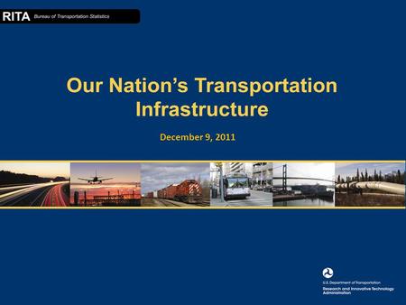 December 9, 2011. OUR NATION’S TRANSPORTATION INFRASTRUCTURE 1 Roads & Highways Airports & Airways Rail Urban Transit Ports & Waterways Pipeline.