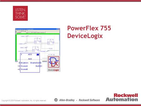 PowerFlex 755 DeviceLogix
