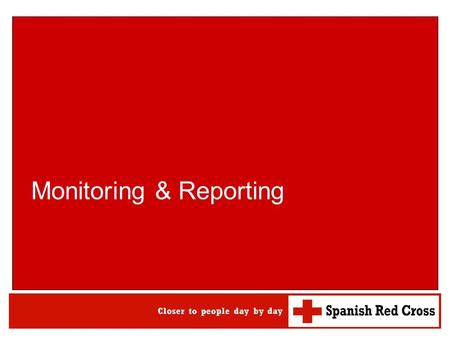 Procedimientos de Calidad Curso Refresco ERU WATSAN M15 08’ Monitoring & Reporting.