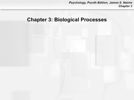 Psychology, Fourth Edition, James S. Nairne Chapter 3 Chapter 3: Biological Processes.
