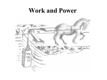 Work and Power Work is the transfer of energy that results from applying a force over a distance –if nothing moves, no work was done unit of measurement.