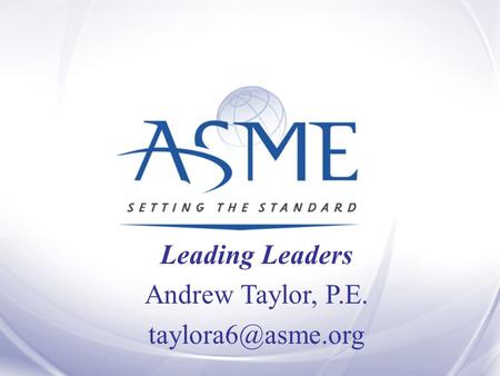 Leading Leaders Andrew Taylor, P.E.