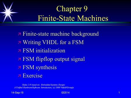 Chapter 9 Finite-State Machines