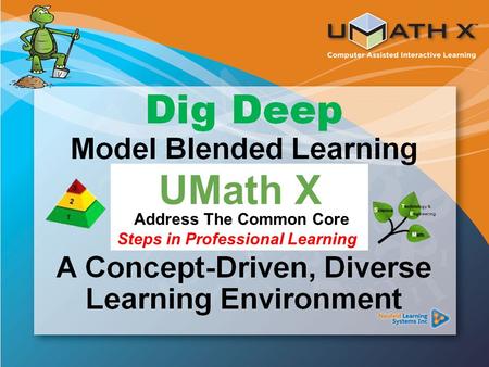 Common Core Standards UMath X Address The Common Core Steps in Professional Learning.