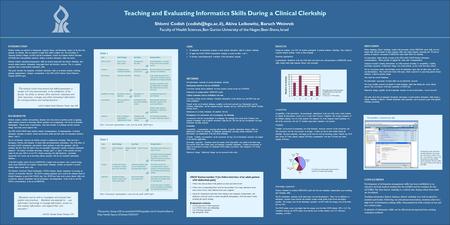 DISCUSSION Before beginning clinical clerkships, student self-assessment of their MEDLINE search skills was low, despite high self-assessment of other.