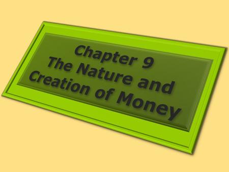 1. WHAT IS MONEY? Learning Objectives 1.Define money and discuss its three basic functions. 2.Distinguish between commodity money and fiat money, giving.