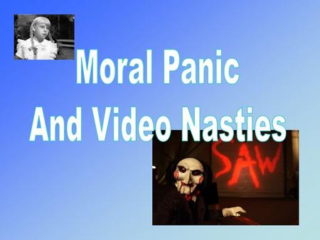 What is Moral Panic? To understand what Moral Panic is, we first have to understand what the effects model is: The effects model is similar to the hypodermic.