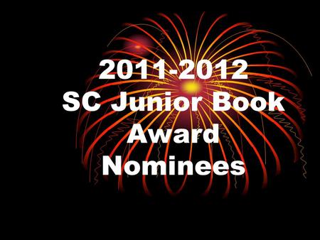 SC Junior Book Award Nominees
