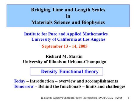 Bridging Time and Length Scales in Materials Science and Biophysics