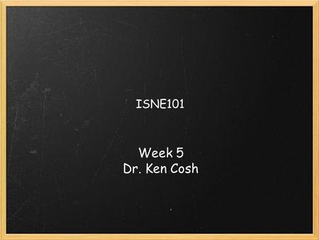 ISNE101 Week 5 Dr. Ken Cosh. Networks Recap What were the features of: Centralised Network Decentralised Network Distributed Network Speeding Up the Network.