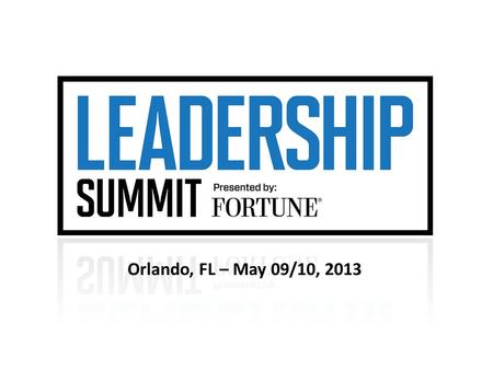 Orlando, FL – May 09/10, 2013. The Only Sensible Way to Run a Company by Jack Stack.