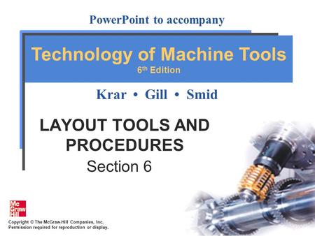 LAYOUT TOOLS AND PROCEDURES