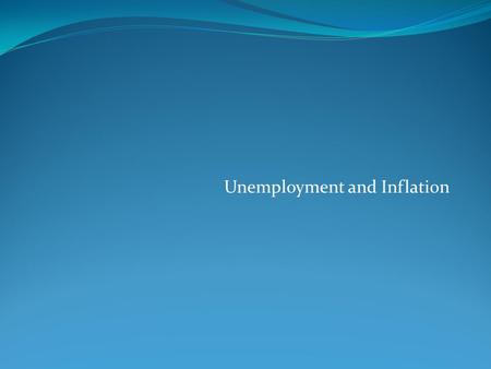 Unemployment and Inflation. Economics defines the labor force as all nonmilitary people who are employed or unemployed. The United States Labor Force.