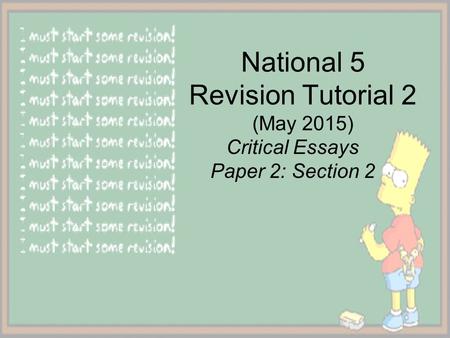 National 5 Revision Tutorial 2 (May 2015)