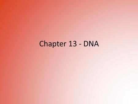 Chapter 13 - DNA. DNA Within the nucleus of almost all of your cells 46 DNA molecules or chromosomes contain approx. 20-25000 genes. These genes act as.