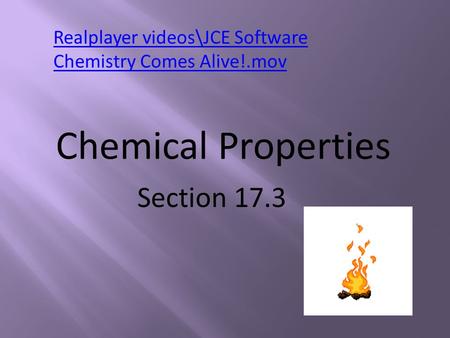 Chemical Properties Section 17.3 Realplayer videos\JCE Software Chemistry Comes Alive!.mov.