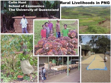 Rural livelihoods in PNG Colin Hunt School of Economics The University of Queensland Rural Livelihoods in PNG.